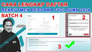 CARA LENGKAP DAFTAR REKRUTMEN BERSAMA FHCI BUMN 2024 BATCH 4 [upl. by Tremaine]