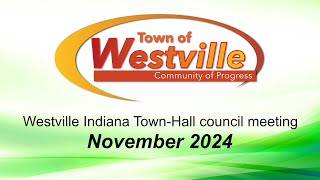 Westville Indiana November Town Council Meeting [upl. by Adyaj175]