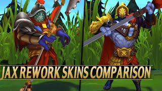 JAX VISUAL REWORK ALL SKINS COMPARISON  League of Legends [upl. by Hallimaj]