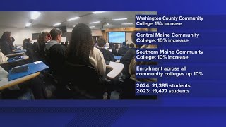 Community college enrollment up across Maine [upl. by Ap252]