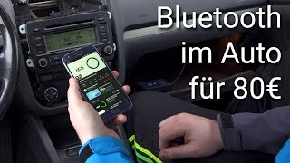 Günstig gutes Bluetooth im Auto nachrüsten  AnyCar Adapter Einbau amp erster Eindruck [upl. by Anomahs]