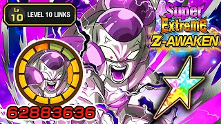 100 SUPER EZA PHY FULL POWER FRIEZA LEVEL 10 LINKS SHOWCASE Dragon Ball Z Dokkan Battle [upl. by Lu]