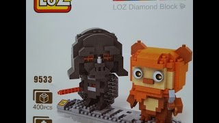 Darth Vader and Wicket the ewok by Loz Diamond block review de mini lego [upl. by Neal]