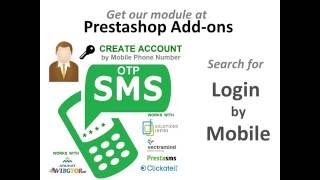 Prestashop Register and Login by Mobile Confirm Mobile by OTP SMS [upl. by Arinayed571]