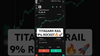 Titagarh Wagons Share Latest News😱🔥 titagarh titagarhrailsystemsshortstrendingviral [upl. by Rednav]