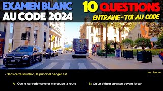 Test au code de la route 2024  10 Questions Express à lExamen blanc du permis de conduire [upl. by Morgen]