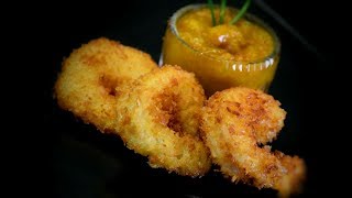 Coconut Prawns amp Mango Dipping Sauce Chinese Style Cooking Recipe [upl. by Idnarb]