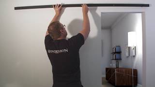 How to Install Sliding Barn Door Hardware  Rustic 100 by P C Henderson [upl. by Seth831]