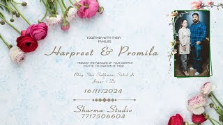 Live path Wedding Ceremony Harpreet amp Promila 1st Day Sharma Studio Balachaur [upl. by Tanitansy]