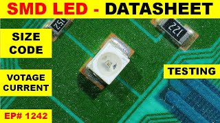 1242 SMD LED testing size code and datasheet [upl. by Yecnahc]