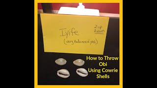 How to Throw Obi Using Cowrie Shells  ATR  A Traditional Way to Communicate with Divinity [upl. by Eniluqcaj]