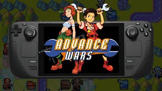 Advance Wars  Steam Deck GBA Emulation [upl. by Einnel]