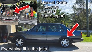 Massive Parts Score For The Mk2 Jetta  Manual Swap Coilovers Exhuast [upl. by Cheng]