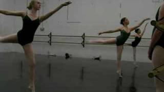 Ballet Class tour jete practice Milana age 11 [upl. by Hermine]