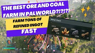 The best ore and coal automated farm location in Palworld Make Refined Ingot Fast [upl. by Livvi]