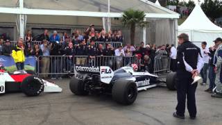 Nelson Piquet in the Brabham BT52 Legends Parade 2015 Austrian GP [upl. by Ynahpit368]