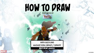 How to Draw Storm with Alex Lins  Marvel LIVE [upl. by Madelena]