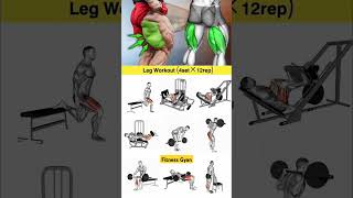 Leg workout gym for bigginersis 9 exercises enough for leg day legs legworkoutatgym shorts [upl. by Aurita310]