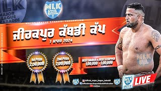 Zirakpur Mohali  MLK Kabaddi Cup 2024 Live Now [upl. by Akeylah]