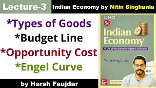 E3 Opportunity Cost Budget Line Types of Goods Giffen amp Veblen  Nitin Singhania Indian Economy [upl. by Gareth]