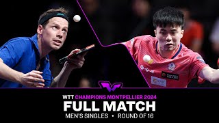 FULL MATCH  Jonathan Groth vs Lin YunJu  MS R16  WTTMontpellier 2024 [upl. by Krishnah]