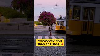 A vista mais linda de Lisboa é no Miradouro Santa Luzia 🇵🇹 portugal travel mirante lisboa [upl. by Ettellocin245]