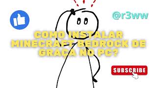 Como Baixar Minecraft Bedrock no PC Totalmente de Graça shorts minecraft gratis [upl. by Kinata526]