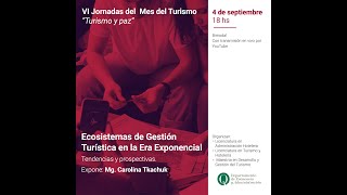 VI Jornadas del Mes del Turismo Turismo y paz [upl. by Naicad736]