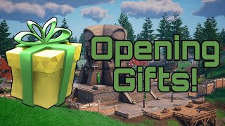 Fortnite Opening Gifts Chapter 5 Season 4 [upl. by Nico]