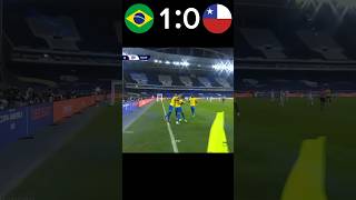 Brazil vs Chile world cup qualifier💥football brasil chile neymar shorts viral [upl. by Gregoor600]