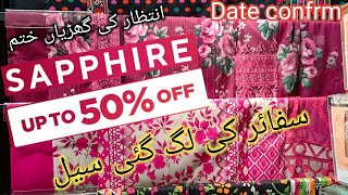 Sapphire Flat 50Off  Festive Collection  new Lawn articles  2023 2024 [upl. by Edmonds]