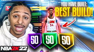 OVER POWERED POINT GUARD BUILD IN NBA 2K22 BEST BUILD FOR SHOOTING amp DRIBBLING [upl. by Anai]