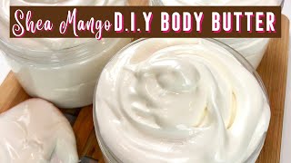 Easiest WHIPPED Body Butter Recipe  Get Non GREASY GLOWING SOFT SKIN [upl. by Marilyn]