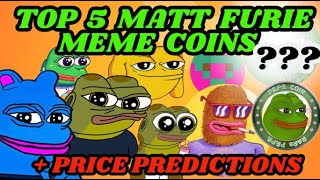 Top 5 Matt Furie Meme Coins To Buy Now [upl. by Sigrid785]