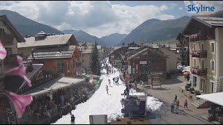 Snow in August in the streets of Livigno [upl. by Andree]