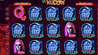 💀 Big Win Slot Free Spins amp Bonus on Los Muertos Slot – Huge Wins Await 🎉🕯️ [upl. by Rollin]