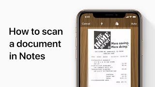 How to scan documents on your iPhone with the Notes app — Apple Support [upl. by Niawd]