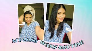 MY HAIR WASH ROUTINE FOR FRIZZ FREE HAIR  MALAYALAM [upl. by Nets]