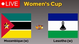 Mozambique w vs Lesotho w Live Score results Football MatchWomens Cup [upl. by Monarski]