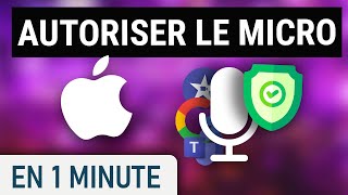 Autoriser une application à accéder à votre micro sur MacOS [upl. by Larisa]