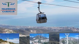 Teleférico Cablecar Benalmádena Málaga Andalusien Auffahrt  Abfahrt [upl. by Namus]