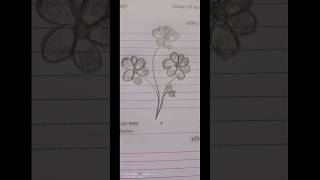 Easy make Flowers 🌺shorts shortsviral shortvideos trending drawing art pencildrawing [upl. by El]