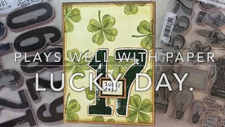 Lucky Day  Tim Holtz Stampers Anonymous [upl. by Rycca745]