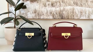 Parisa Wang Madison Micro vs Grace Top Handle Bags detailed comparison what fits proscons [upl. by Arit377]