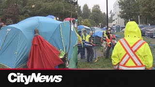 Abbotsford City Hall encampment stands despite trespass notice [upl. by Paucker]