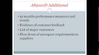 ISO 9001  AS9100 OVERVIEW WEBINAR [upl. by Lowndes]