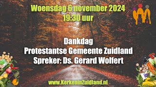 6 november 2024 Dankdag Welkomkerk 1930 [upl. by Calle]