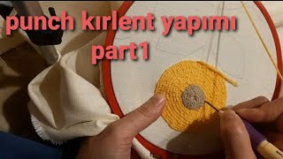 Punch kırlent yapımı kolay punch modelleri punch çiçek yapımı [upl. by Fawne146]