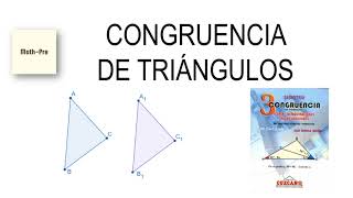 CONGRUENCIA DE TRIÁNGULOS  CUZCANO  GEOMETRÍA [upl. by Lucky]