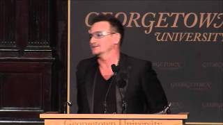 U2News  Bono at Georgetown University  Part 2 [upl. by Begga686]